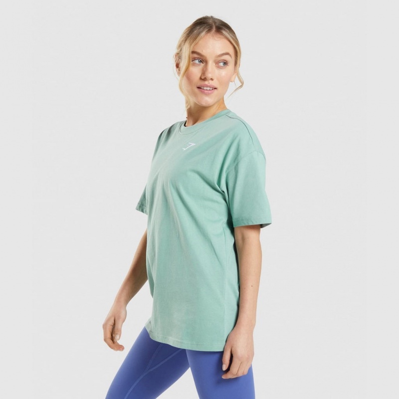 μπλουζακια Gymshark Αθλητικά Oversized μπλε | 304SZCLOE