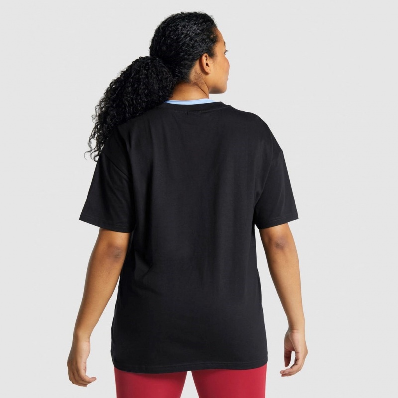 μπλουζακια Gymshark Αθλητικά Oversized μαυρα | 420EJXWCD