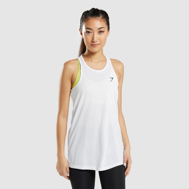 Γιλεκο Gymshark Αθλητικά Oversized ασπρα | 504ZGFYWH