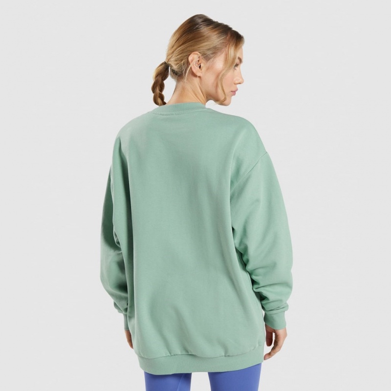 Φουτερ Gymshark Αθλητικά Oversized μπλε | 581RWPQGT