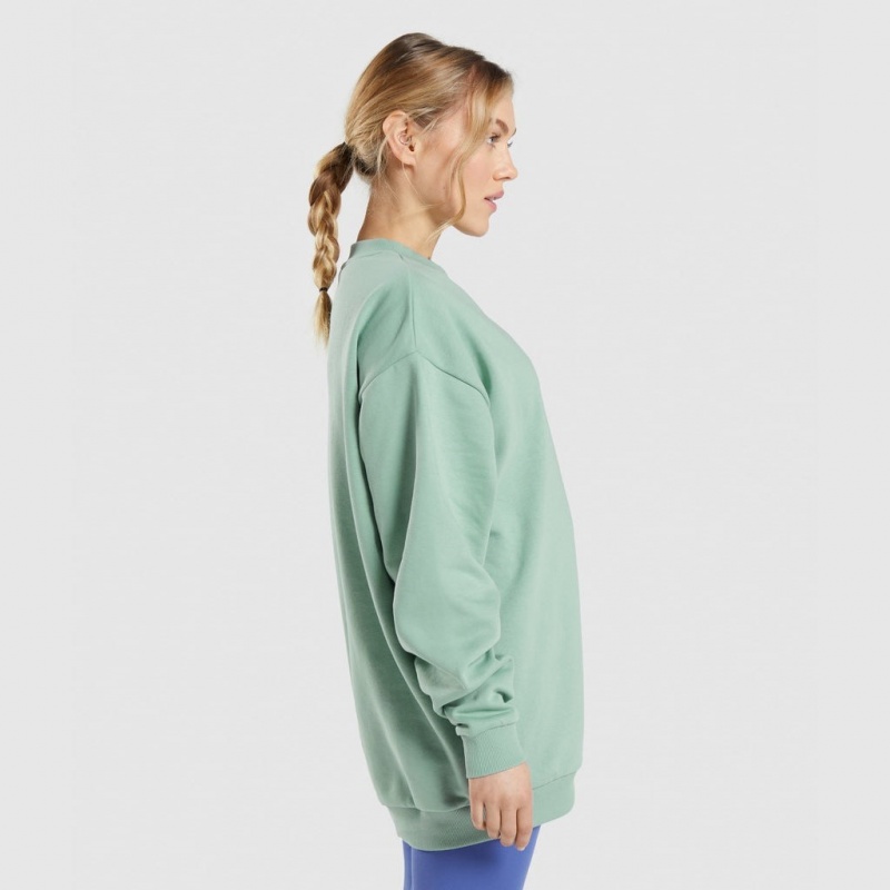 Φουτερ Gymshark Αθλητικά Oversized μπλε | 581RWPQGT