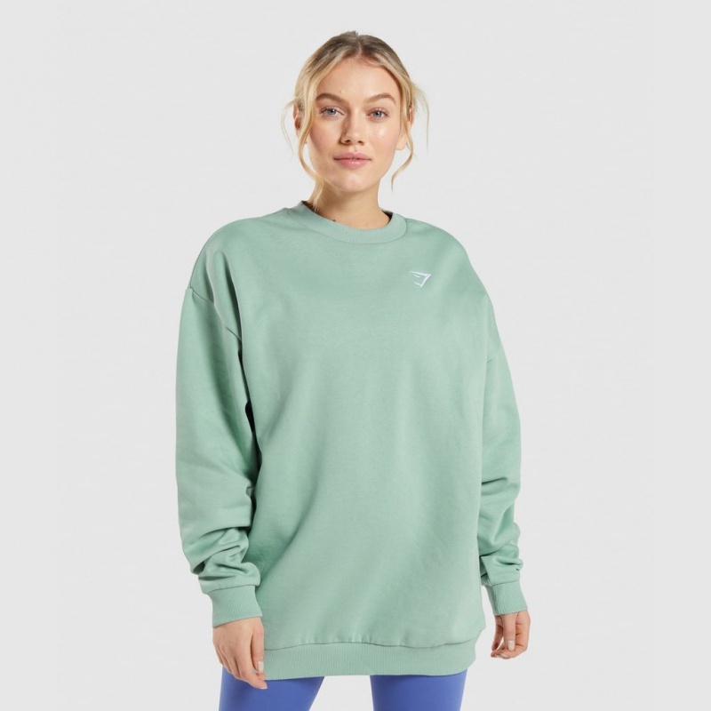 Φουτερ Gymshark Αθλητικά Oversized μπλε | 581RWPQGT