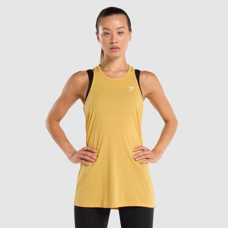 Γιλεκο Gymshark Αθλητικά Oversized κίτρινα | 806WEYKZP
