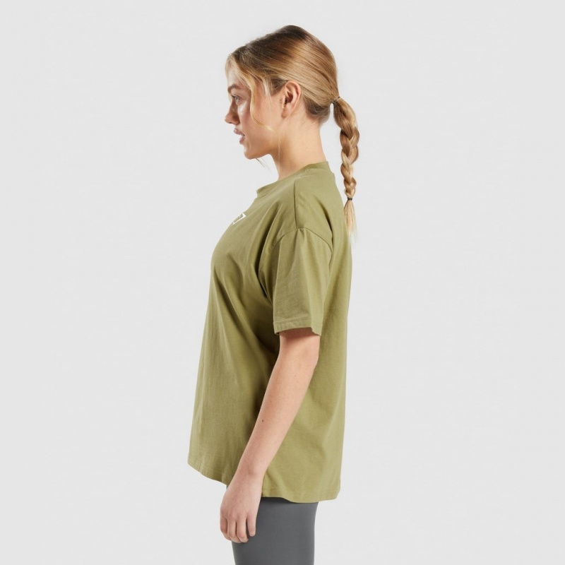 μπλουζακια Gymshark Αθλητικά Oversized πρασινο | 903CDIWOR