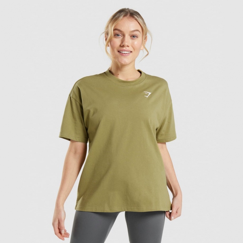 μπλουζακια Gymshark Αθλητικά Oversized πρασινο | 903CDIWOR