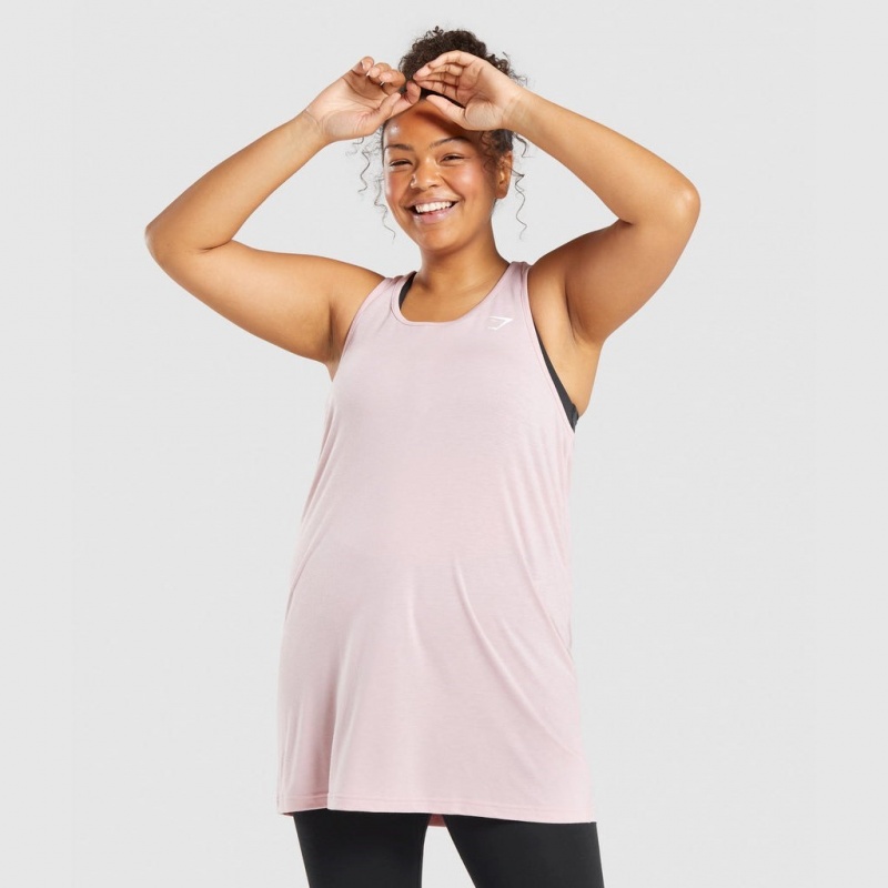 Γιλεκο Gymshark Αθλητικά Oversized ανοιχτο ροζ | 243EOUAGX