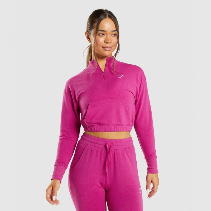 Φουτερ Gymshark Αθλητικά Pippa ροζ | 586ZLQSBT