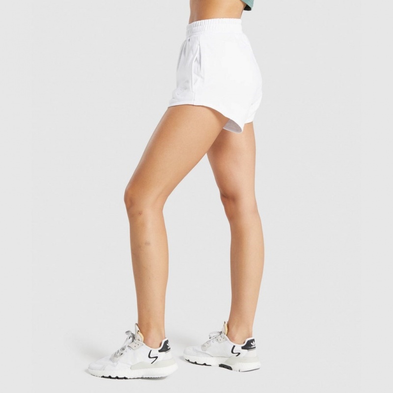 Σορτσ Gymshark Αθλητικά Sweat ασπρα | 360VFJBCZ