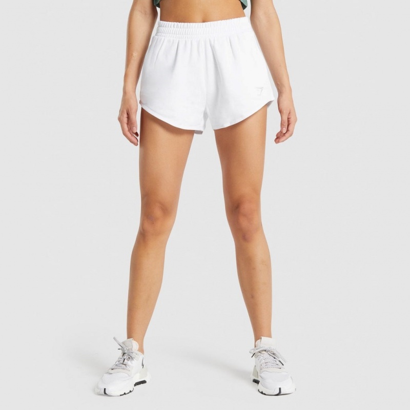 Σορτσ Gymshark Αθλητικά Sweat ασπρα | 360VFJBCZ