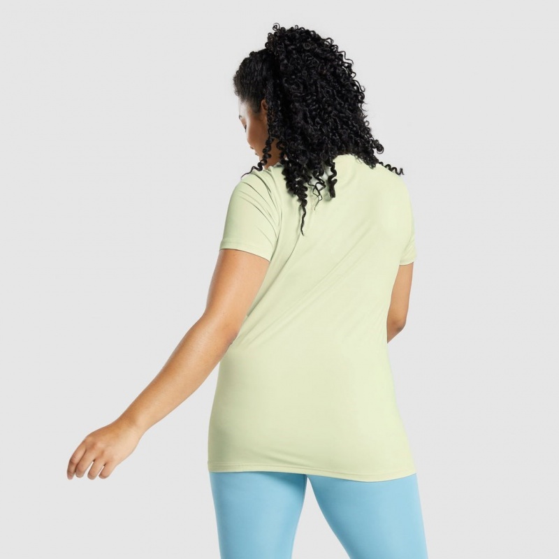 μπλουζακια Gymshark Αθλητικά Tee ανοιχτο πρασινο | 358BTKHUD