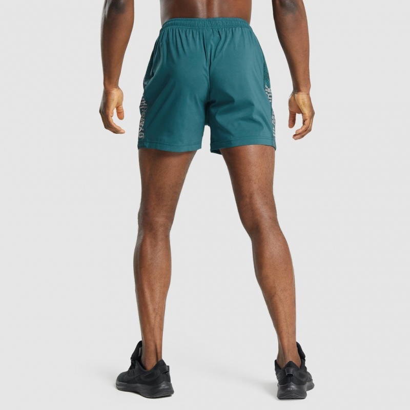 Σορτσ Gymshark σταμπεσ Αθλητικά Teal | 038EDPOSU