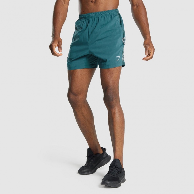 Σορτσ Gymshark σταμπεσ Αθλητικά Teal | 038EDPOSU
