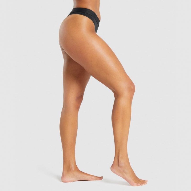 Στρινγκ Gymshark βαμβακερα μαυρα | 785KGZWOC