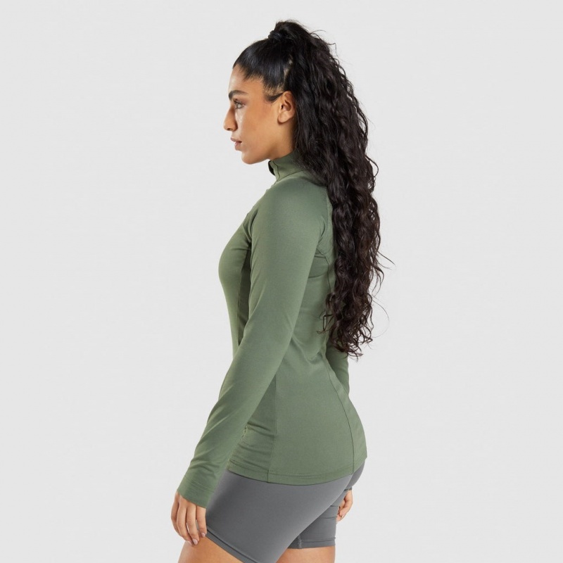 Μπουφαν Gymshark Αθλητικά Ελιά | 834INWBTJ