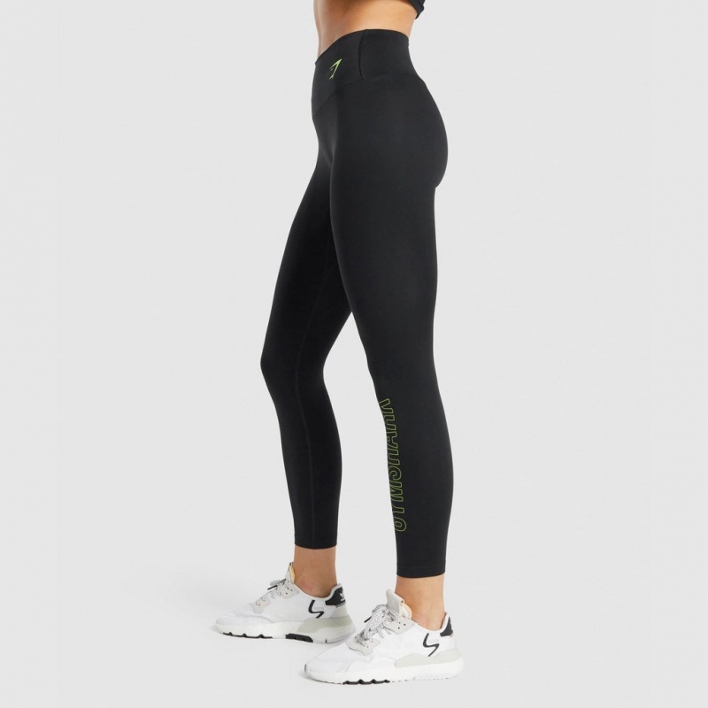 Κολαν Gymshark Αθλητικά σταμπεσ μαυρα | 537YLCTBS