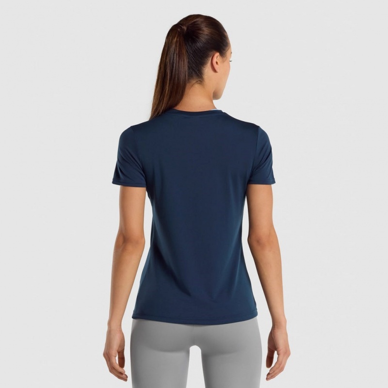 μπλουζακια Gymshark Αθλητικά σκουρο μπλε | 763FGWSXT