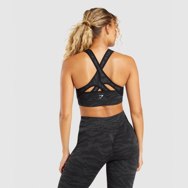 Αθλητικο Σουτιεν Gymshark Adapt Animal Seamless μαυρα | 016GLNCDQ