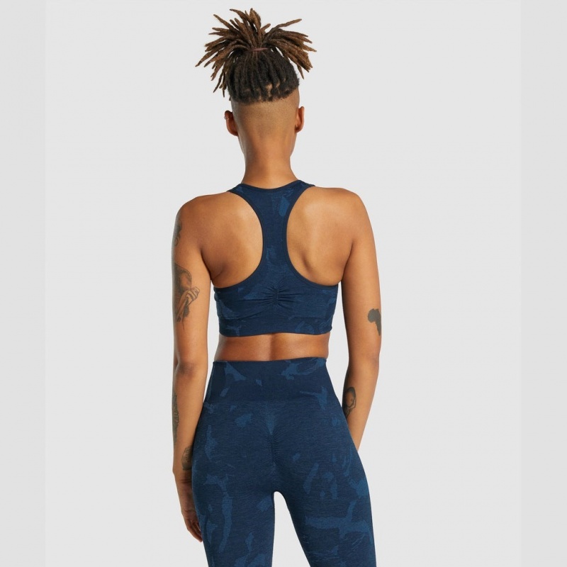 Αθλητικο Σουτιεν Gymshark Adapt Camo Seamless Racer Back Savanna | 917EOXULH