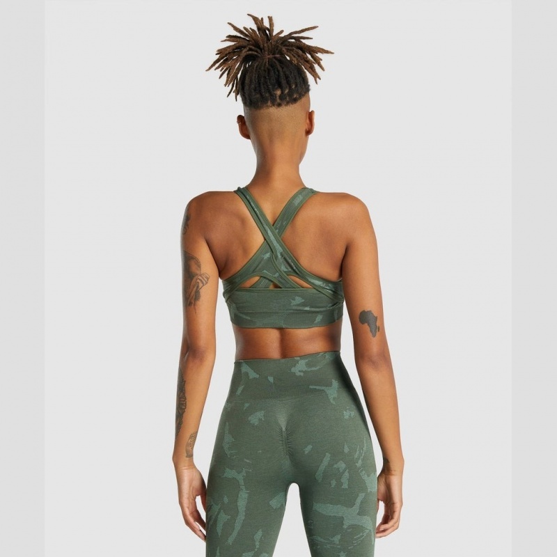 Αθλητικο Σουτιεν Gymshark Adapt Camo Seamless Savanna | 947TSYRBX