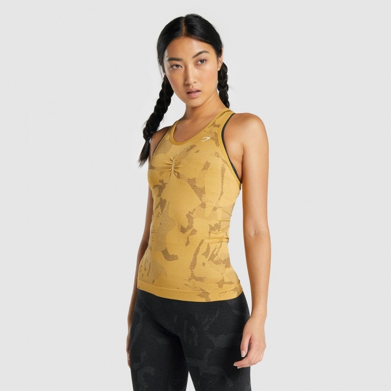 αμανικα μπλουζακια Gymshark Adapt Camo Seamless Savanna | 316WXMBZN