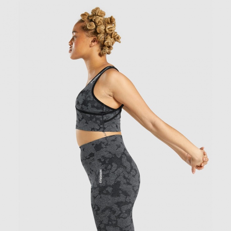 Αθλητικο Σουτιεν Gymshark Adapt Camo Seamless μαυρα | 745UKIRWV