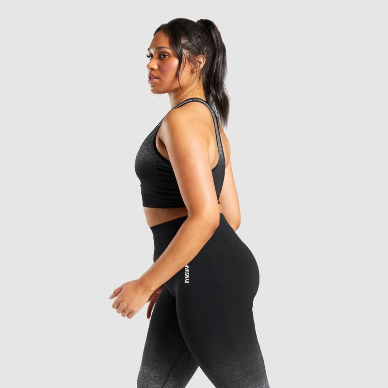 Αθλητικο Σουτιεν Gymshark Adapt Ombre Seamless μαυρα μαυρα | 768ACFSQT