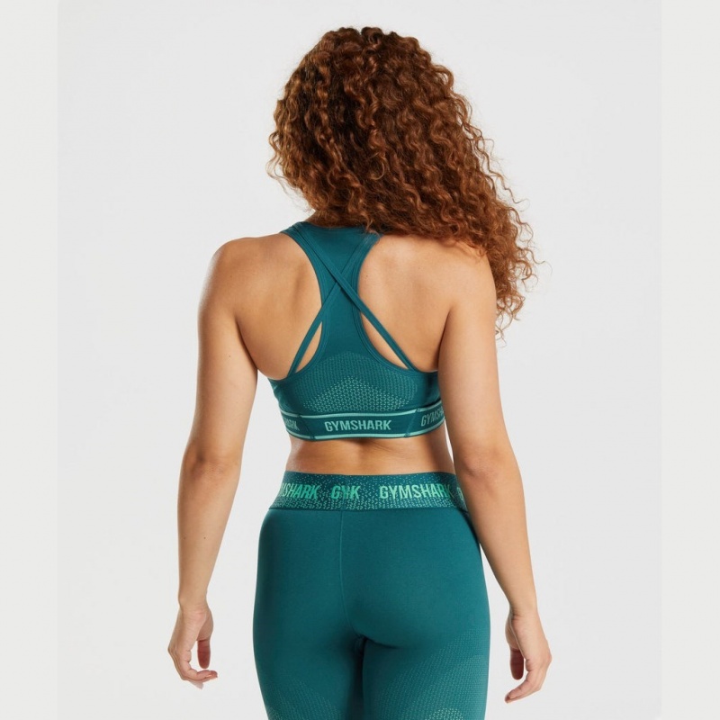 Αθλητικο Σουτιεν Gymshark Apex Seamless Teal | 351VBJZDC