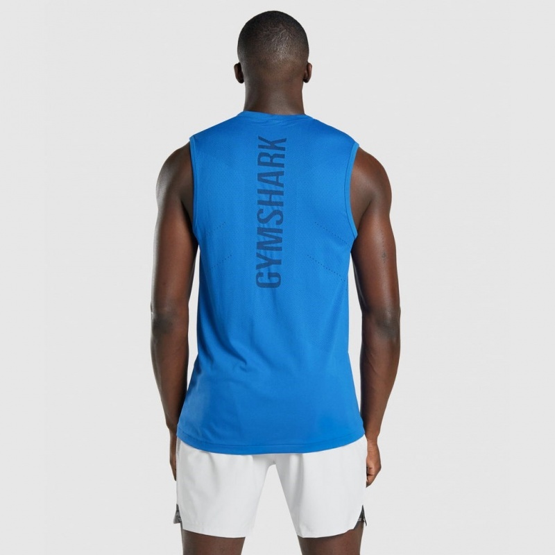 αμανικα μπλουζακια Gymshark Apex Seamless μπλε | 392JMXVFQ