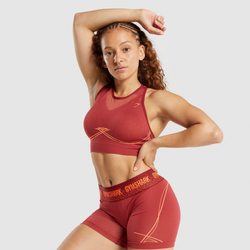 Αθλητικο Σουτιεν Gymshark Apex Seamless μπορντο | 670JFXZCM