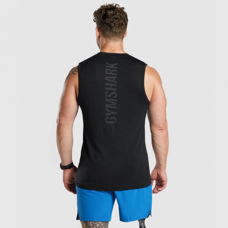 αμανικα μπλουζακια Gymshark Apex Seamless μαυρα | 935KWPBDY