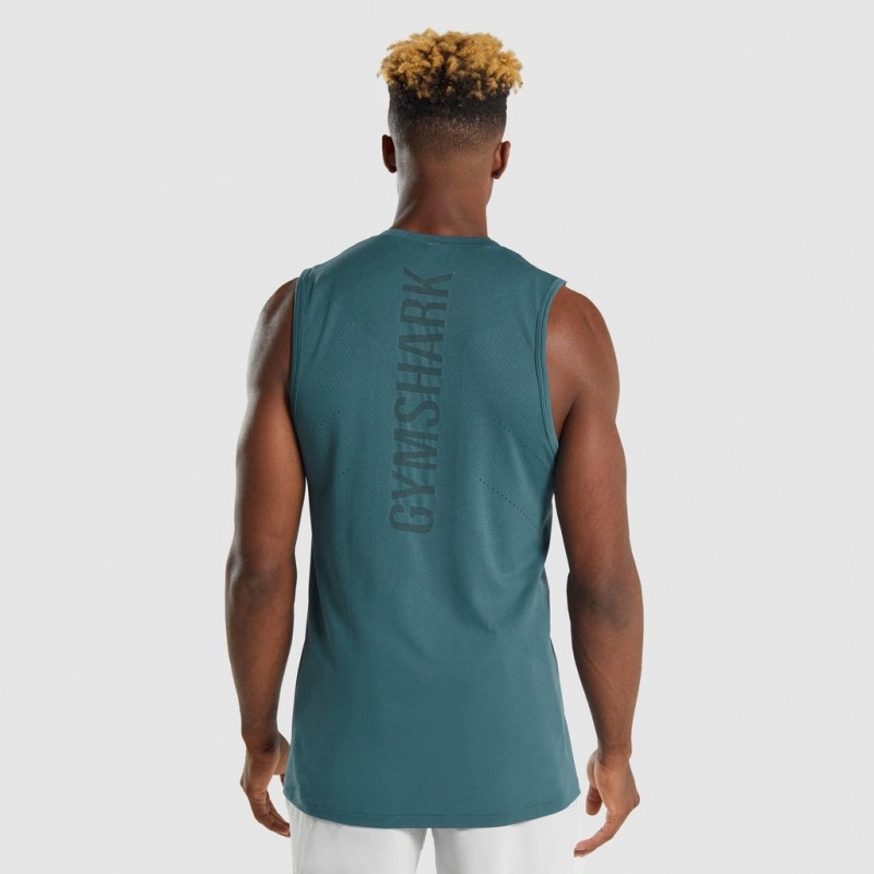 αμανικα μπλουζακια Gymshark Apex Teal | 897VXHGDE
