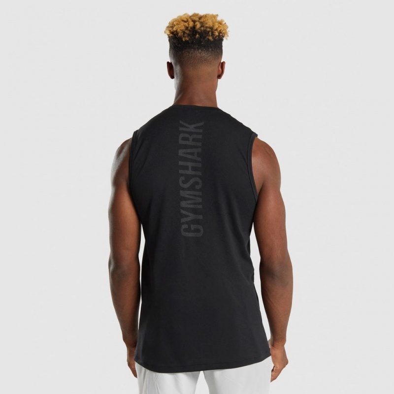 αμανικα μπλουζακια Gymshark Apex μαυρα | 198QZMVSB