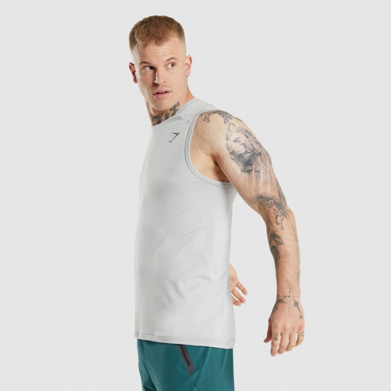 αμανικα μπλουζακια Gymshark Apex ανοιχτο γκρι | 329EUTFQK