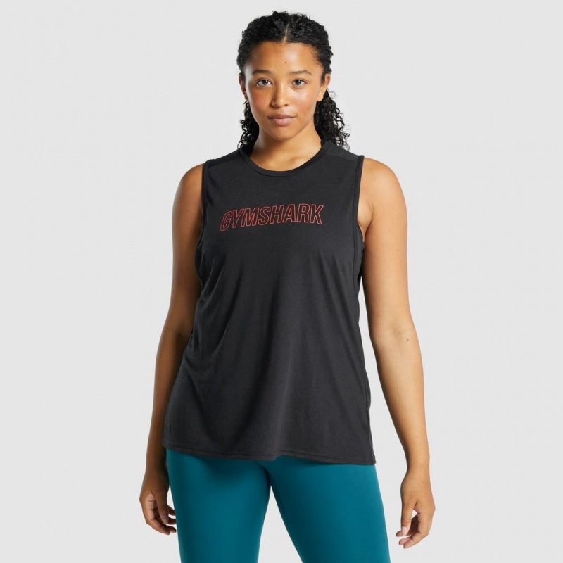 αμανικα μπλουζακια Gymshark Apollo σταμπεσ μαυρα | 903RCZSFG