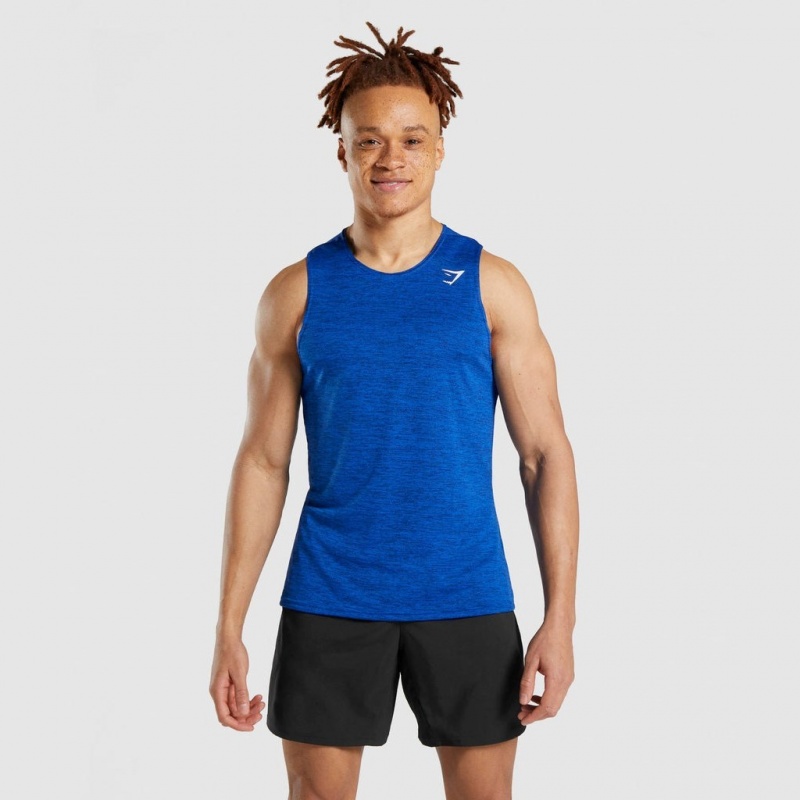 αμανικα μπλουζακια Gymshark Arrival Marl μπλε | 194DGIYHV