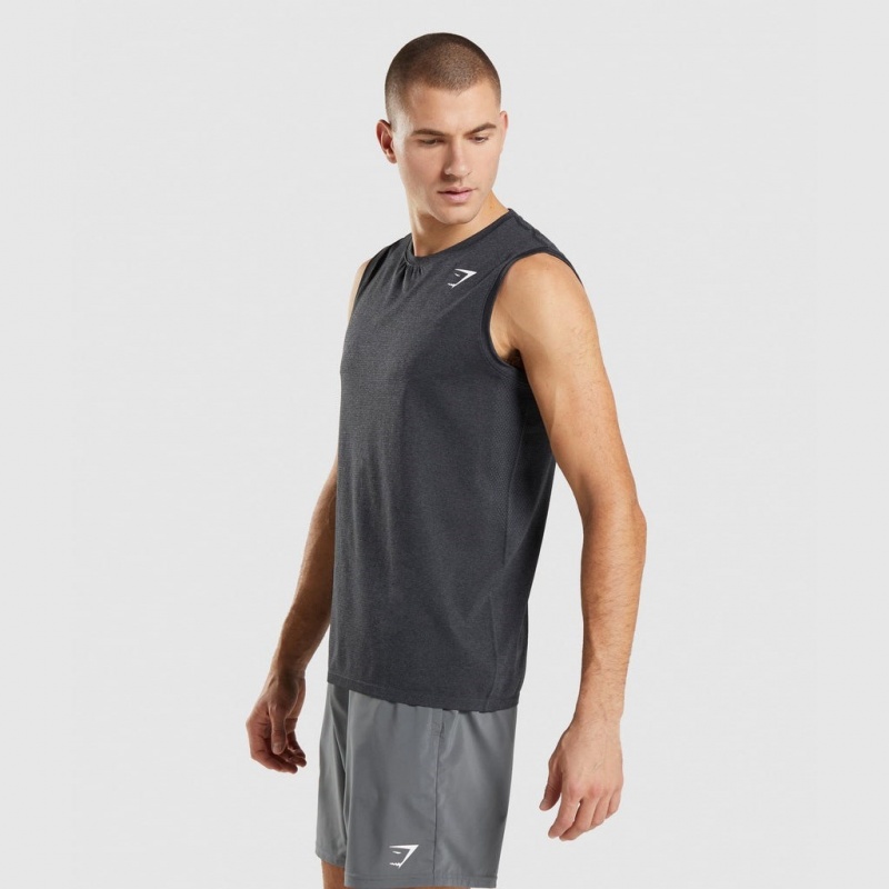 αμανικα μπλουζακια Gymshark Arrival Seamless μαυρα | 614IMJRVE