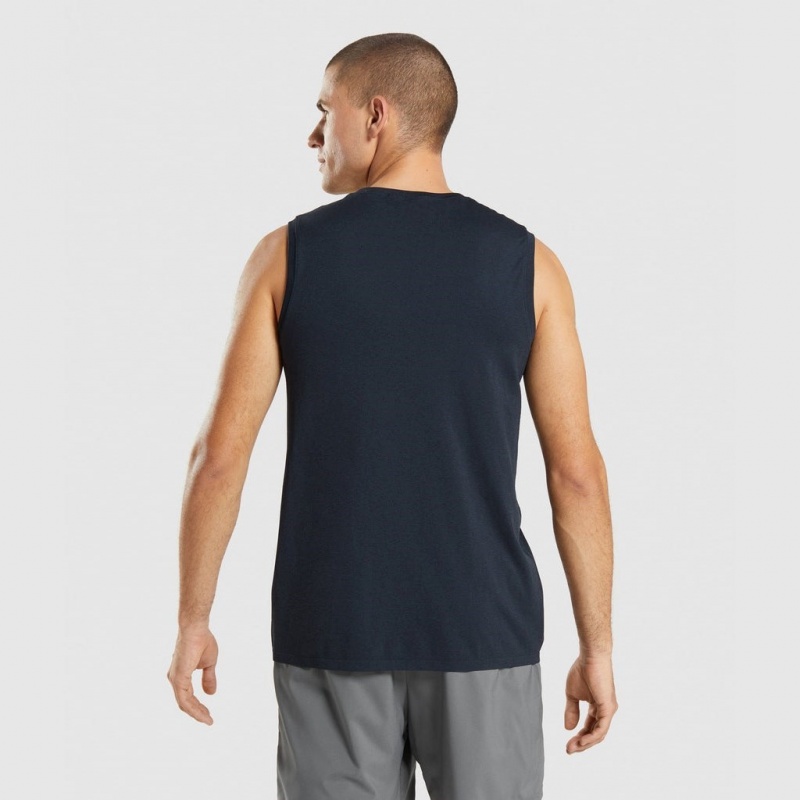 αμανικα μπλουζακια Gymshark Arrival Seamless σκουρο μπλε | 065ULWIFX