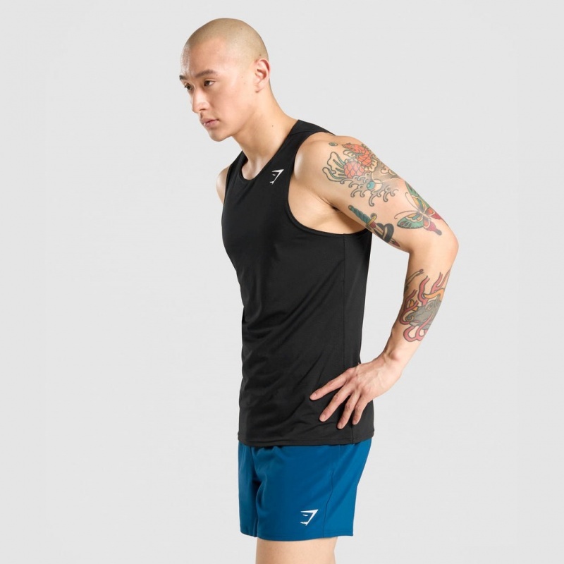 αμανικα μπλουζακια Gymshark Arrival μαυρα | 516CETZAI