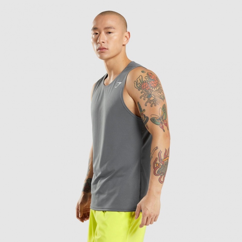 αμανικα μπλουζακια Gymshark Arrival γκρι | 671CXMWUF