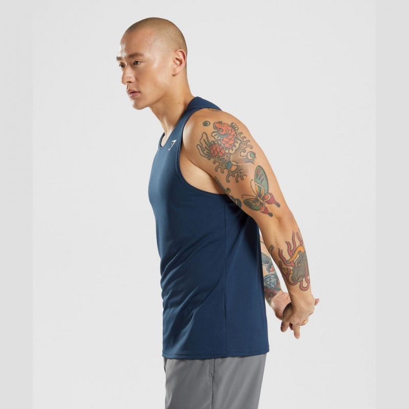 αμανικα μπλουζακια Gymshark Arrival σκουρο μπλε | 413XOQLBE