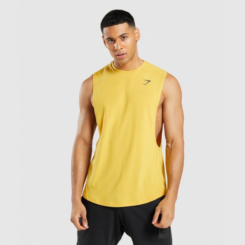 αμανικα μπλουζακια Gymshark Bold Drop Arm κίτρινα | 359FTHNIV