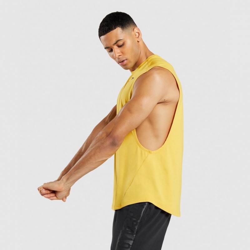 αμανικα μπλουζακια Gymshark Bold Drop Arm κίτρινα | 359FTHNIV