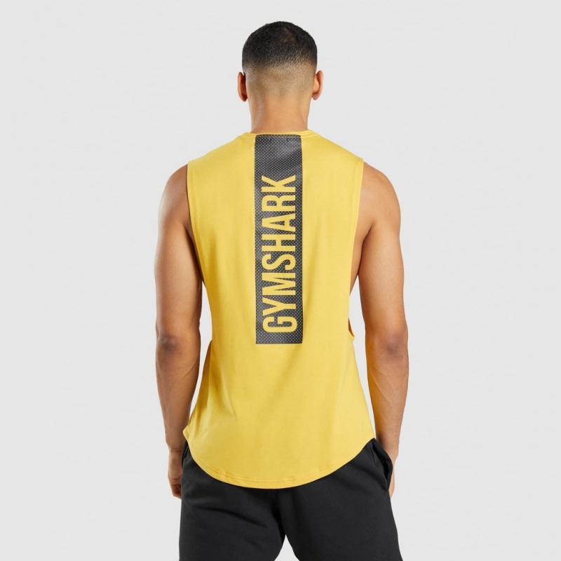 αμανικα μπλουζακια Gymshark Bold Drop Arm κίτρινα | 359FTHNIV