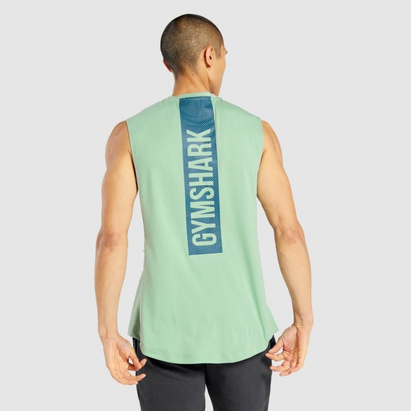 αμανικα μπλουζακια Gymshark Bold Drop Arm πρασινο | 439ZSAKNR