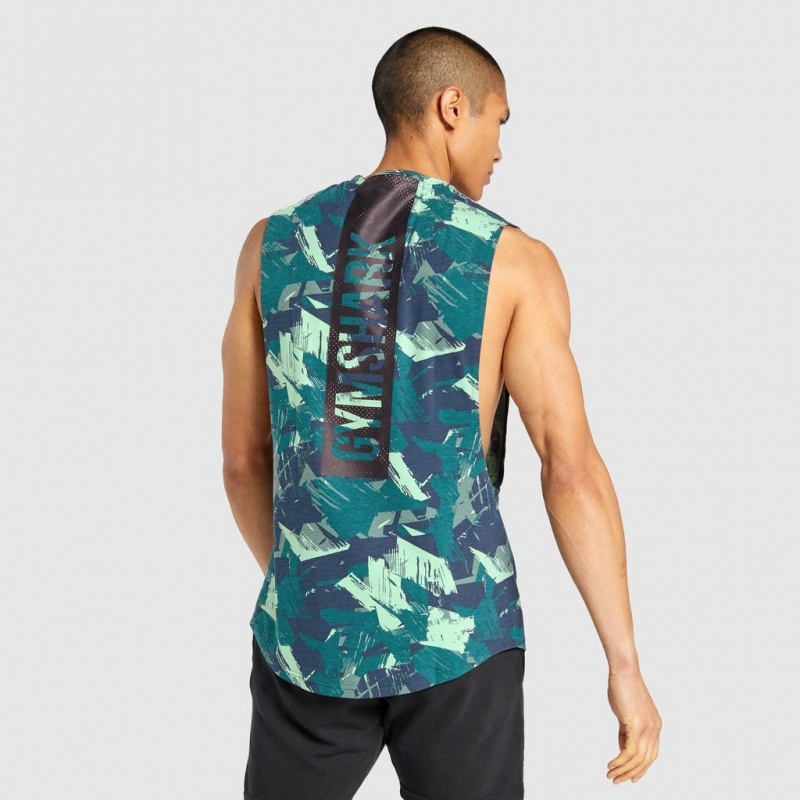 αμανικα μπλουζακια Gymshark Bold Drop Arm πρασινο | 861CJNMXW