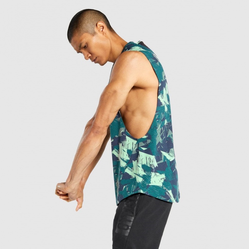 αμανικα μπλουζακια Gymshark Bold Drop Arm πρασινο | 861CJNMXW