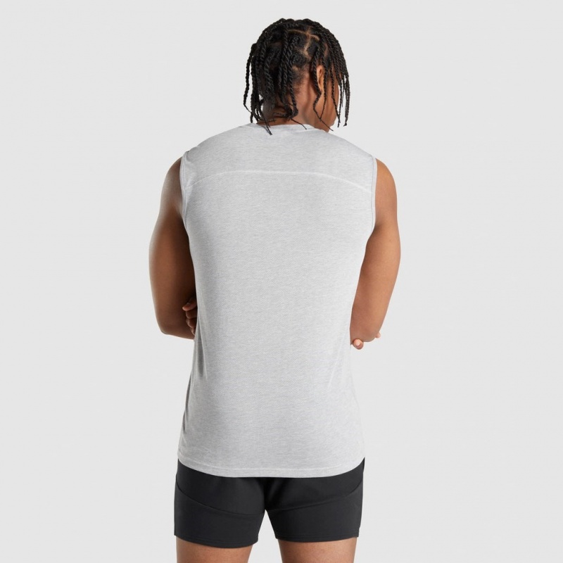 αμανικα μπλουζακια Gymshark Chalk ανοιχτο γκρι | 825FIVCDO