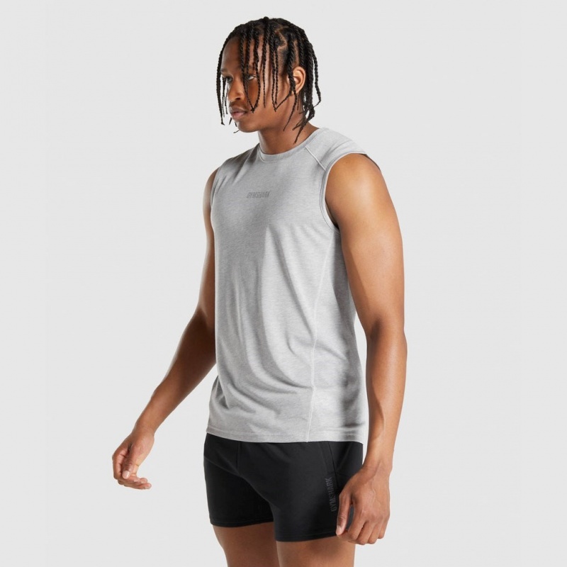 αμανικα μπλουζακια Gymshark Chalk ανοιχτο γκρι | 825FIVCDO