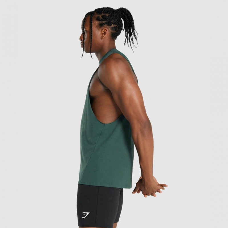 αμανικα μπλουζακια Gymshark Critical 2.0 Drop Arm σκούρο πρασινο | 926OMVQGS