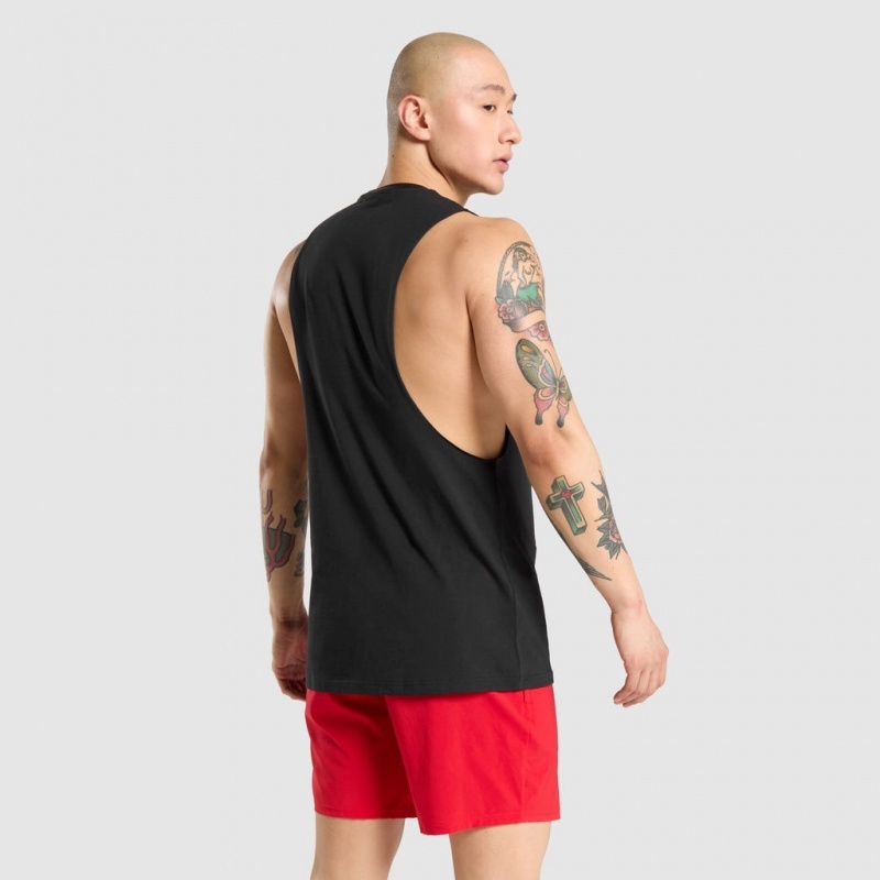 αμανικα μπλουζακια Gymshark Critical Drop Arm μαυρα | 593BEYGAW